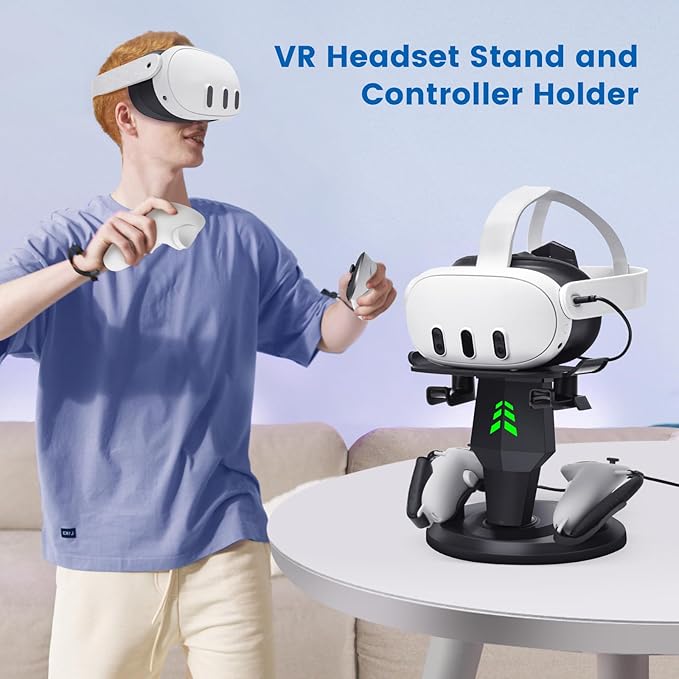 منصّة شحن VR – خصّيصاً لنظارات Meta Quest، خل شحنك دايم جاهز، واستمتع باللعب بدون توقف