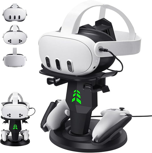 منصّة شحن VR – خصّيصاً لنظارات Meta Quest، خل شحنك دايم جاهز، واستمتع باللعب بدون توقف