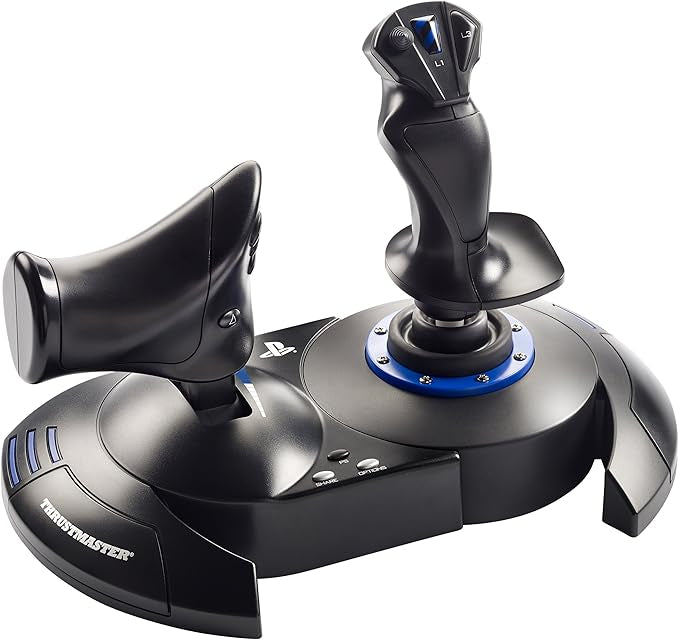 عصا طيران Thrustmaster T.Flight Hotas 4 – دقّة عالية مع وحدة تحكّم بالسرعة، متوافقة مع PC وPS4 وPS5
