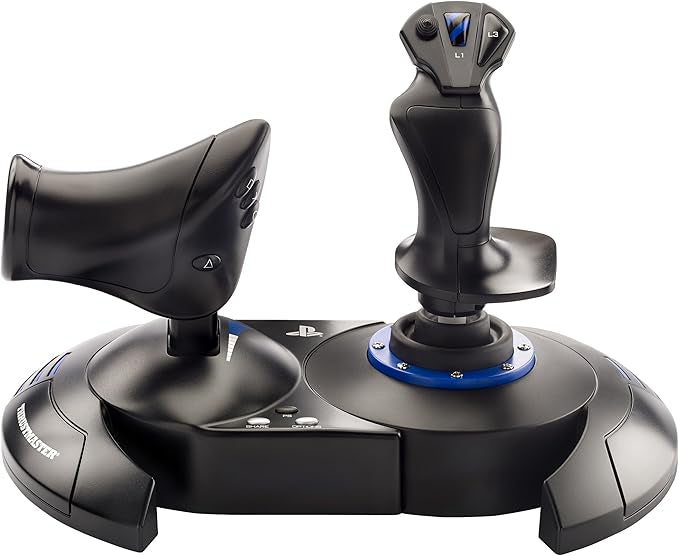 عصا طيران Thrustmaster T.Flight Hotas 4 – دقّة عالية مع وحدة تحكّم بالسرعة، متوافقة مع PC وPS4 وPS5